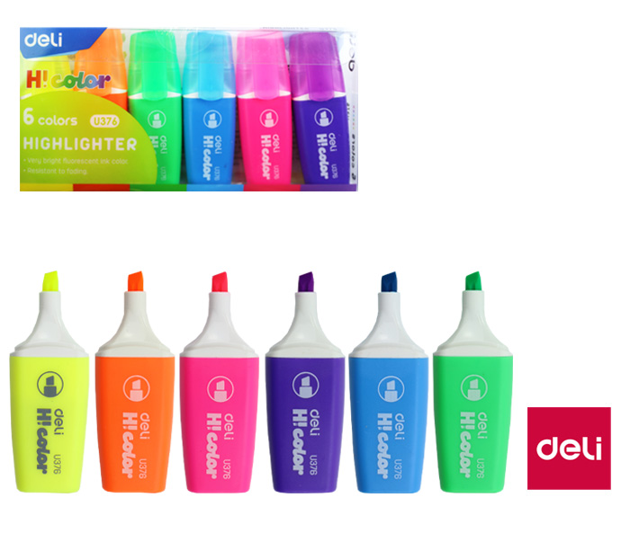 Zvýrazňovač mini Deli EU376 6 barev