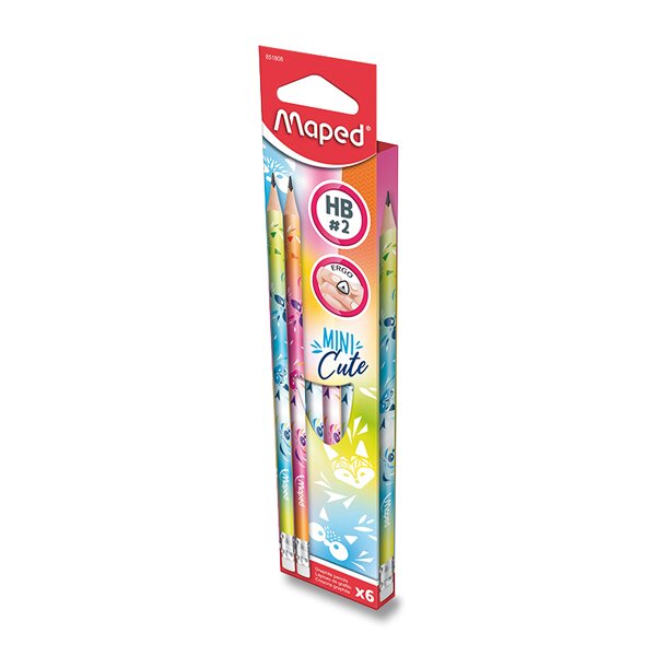 Grafitová tužka Maped Black'peps MINI CUTE 6 ks