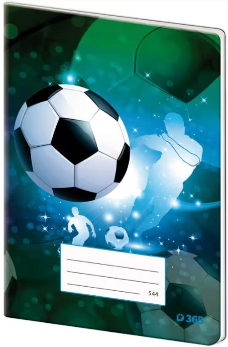 Sešit 544 - A5, linkovaný, 40 listů - Fotbal