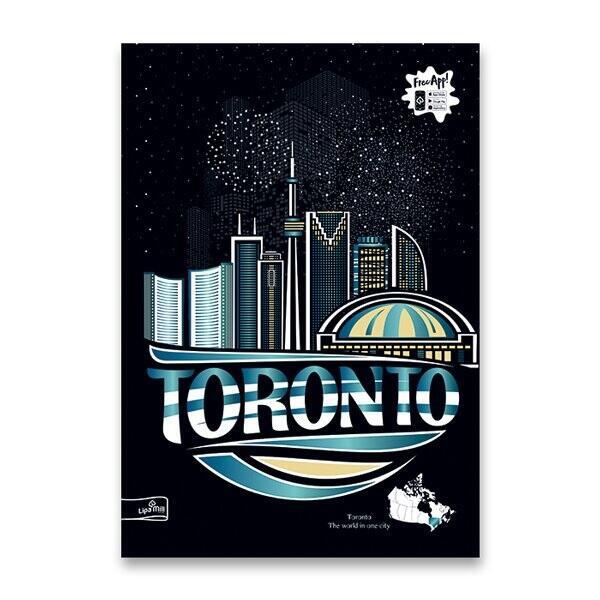Sešit 444 Premium Metallic Cities Totonto