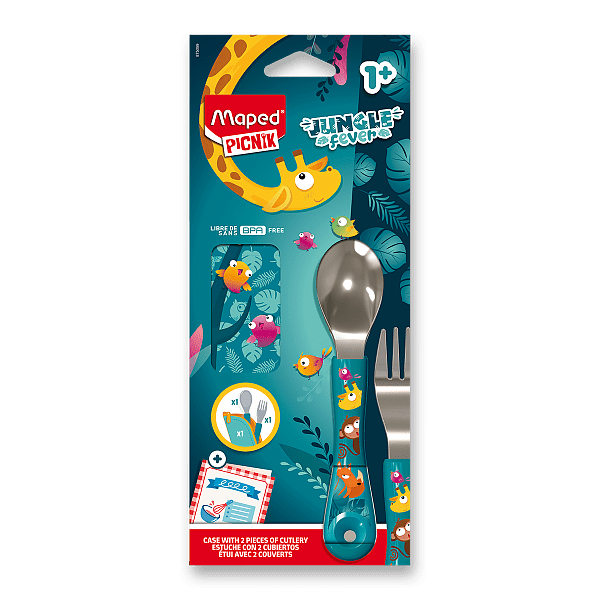 Příbor Maped Miniz Jungle Fever - 2 ks