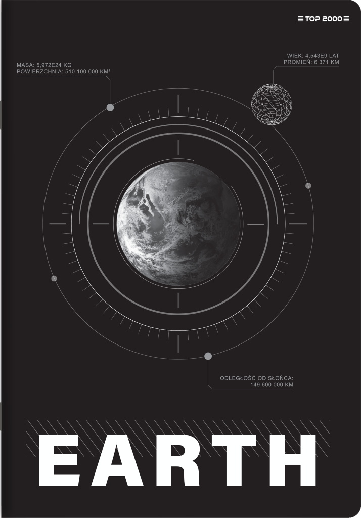 Sešit 564, A5, 60 listů, linkovaný Earth