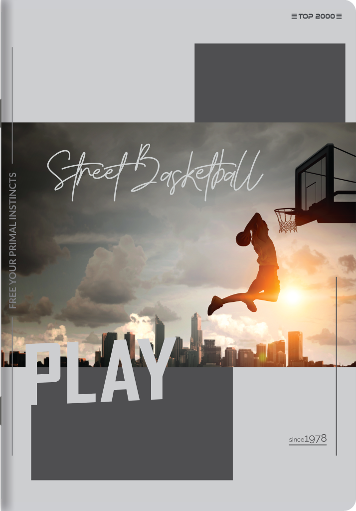 Sešit 564, A5, 60 listů, linkovaný Basketball