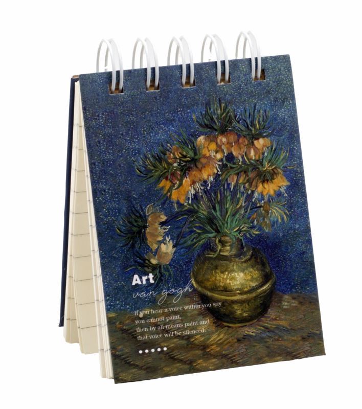 Kapesní linkovaný blok A7 ART Gold