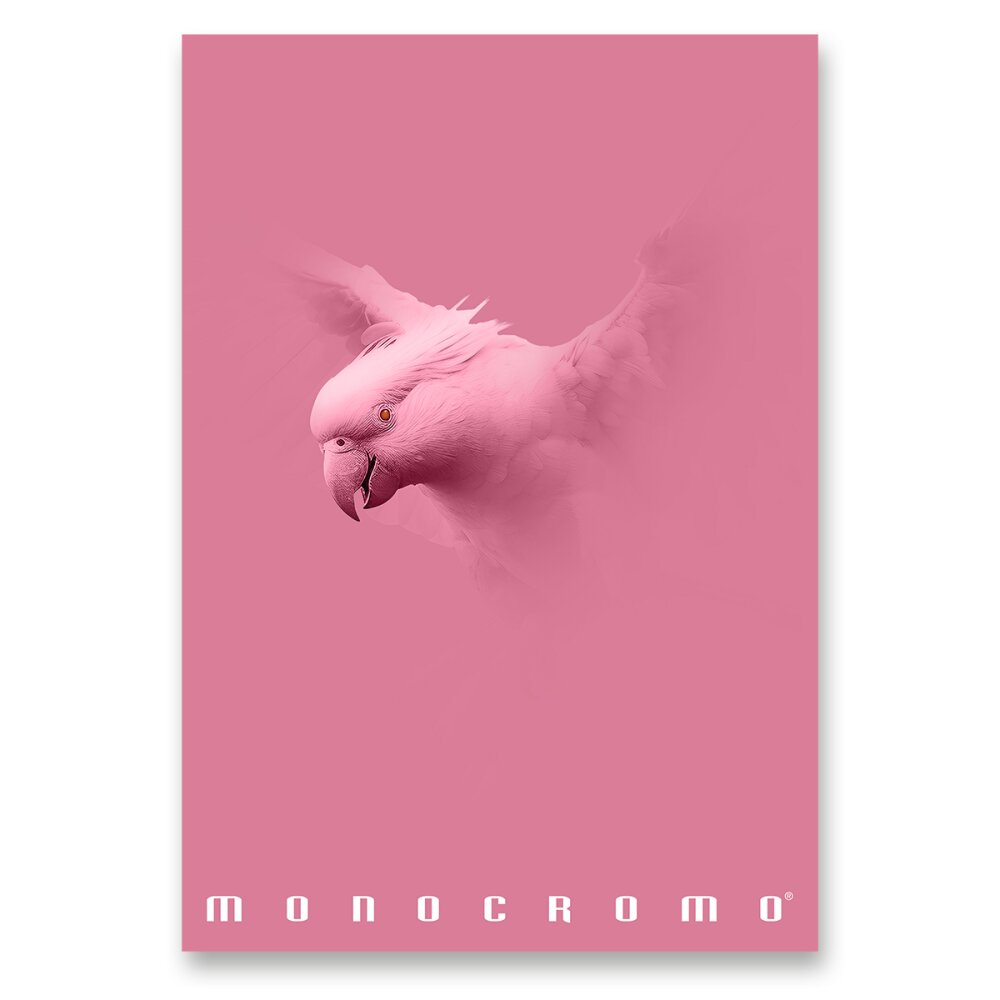 Školní sešit Pigna Monocromo Pink - A4, linkovaný, 38 listů Papoušek