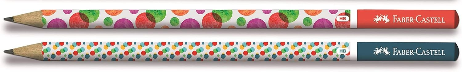 Grafitová tužka Faber-Castell Bubble, tvrdost HB puntíky