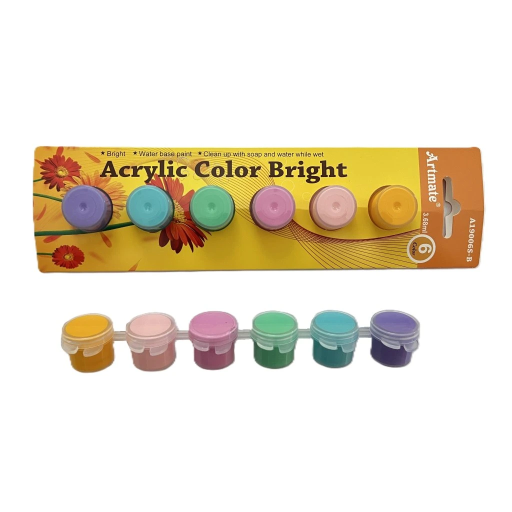 Barvy akrylové mini, 6 barev BRIGHT