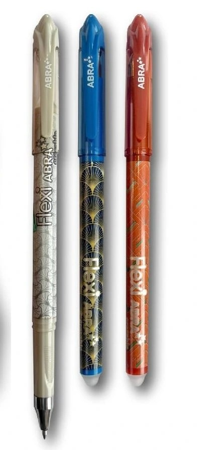 Gumovací pero Art Deco oranžové