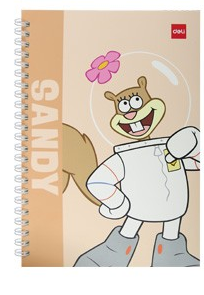 Blok spirála SpongeBob A5, linka, 60 listů Sandy
