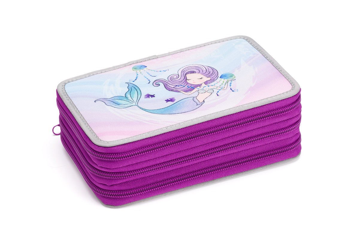 Třípatrový penál Sleepy Mermaid - prázdný