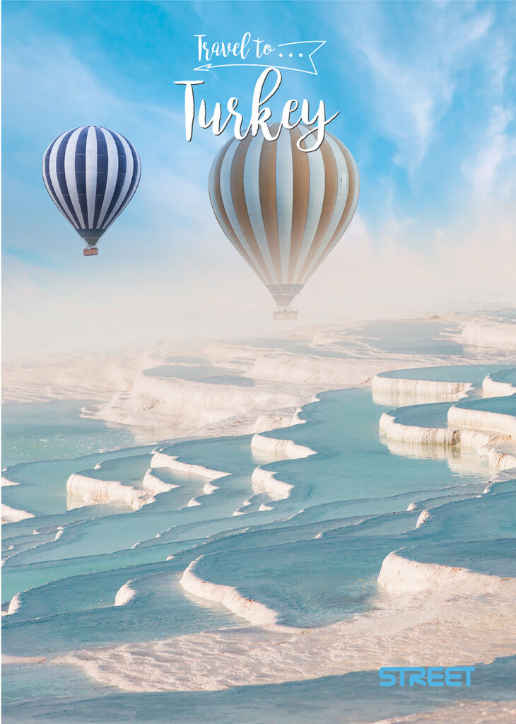 Sešit A5 56 listů, linkovaný Travel to Turkey