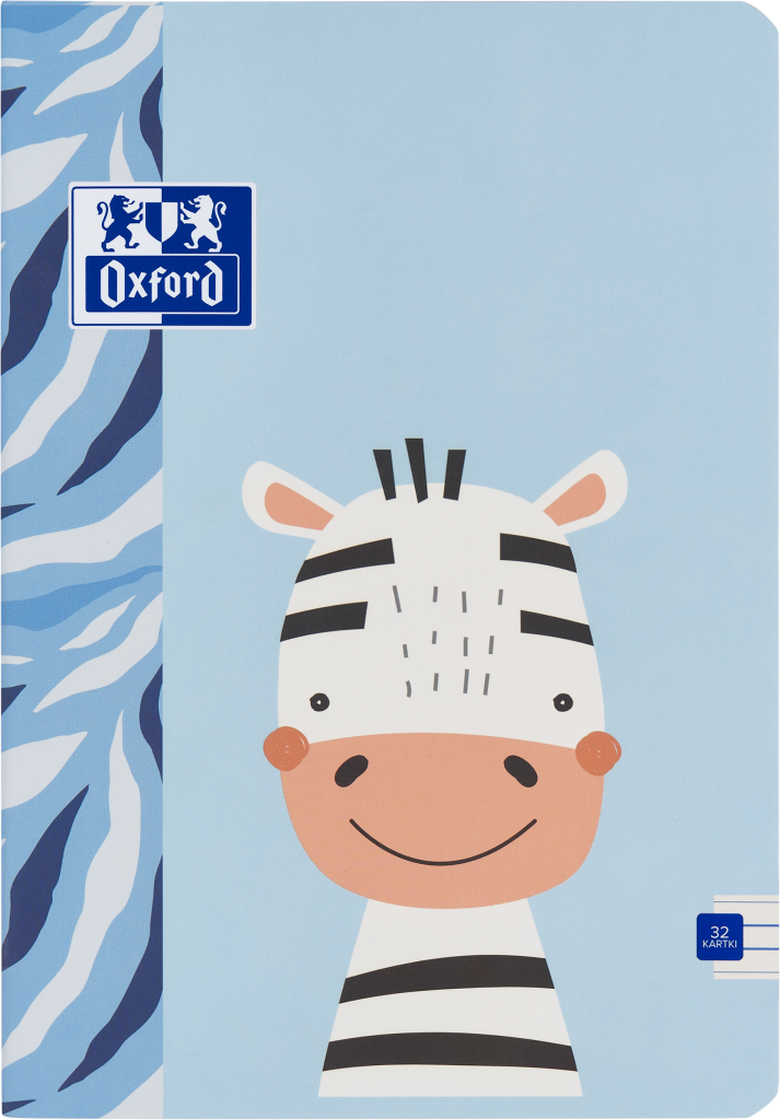Sešit A5 Oxford Kids 32 listů, dvojitě linkovaný Zebra