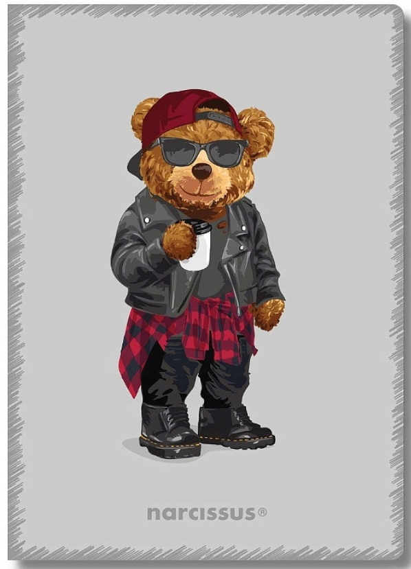 Sešit 565 A5 Medvídek Teddies, čtvereček Grey