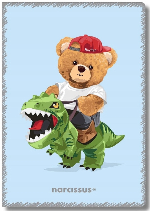 Sešit 565 A5 Medvídek Teddies, čtvereček Dino