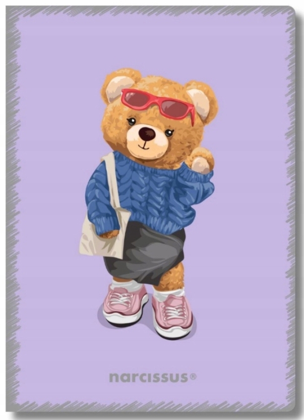 Sešit 565 A5 Medvídek Teddies, čtvereček fialová