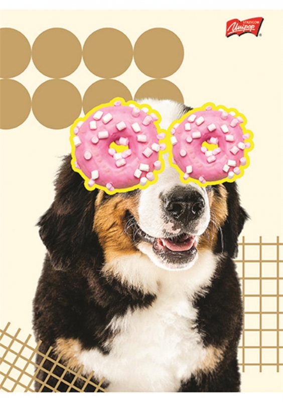 Sešit 564, 60 listů, linkovaný FUNNY DOG sweet