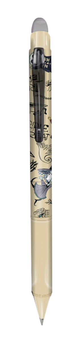 Colorino gumovatelné pero, Tim Burton, modrá náplň - béžové