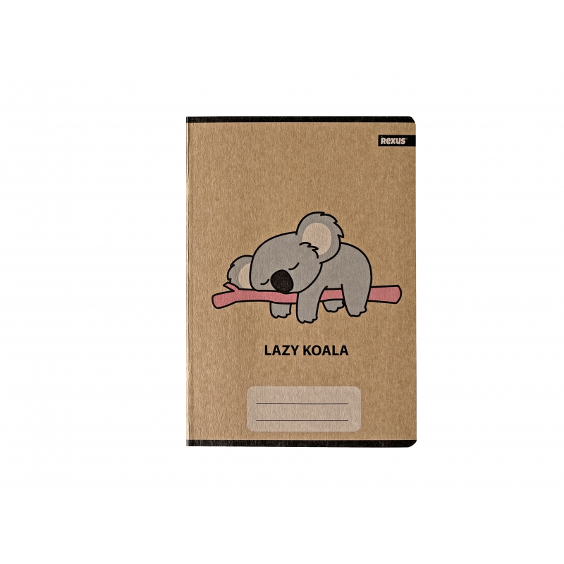 Sešit A5, linkovaný, 32 listů LAZY KOALA