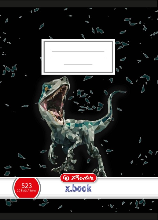 Sešit 524, A5, 20 listů, linkovaný Dino