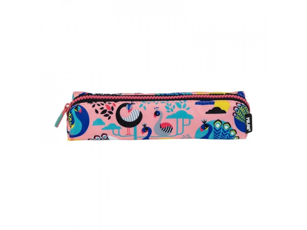 Školní pouzdro MILAN Peacock pink
