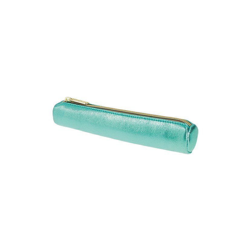 Pouzdro kulaté mini Herlitz metalické, tyrkysové