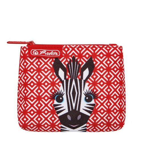 Peněženka Herlitz plochá, Cute animals zebra
