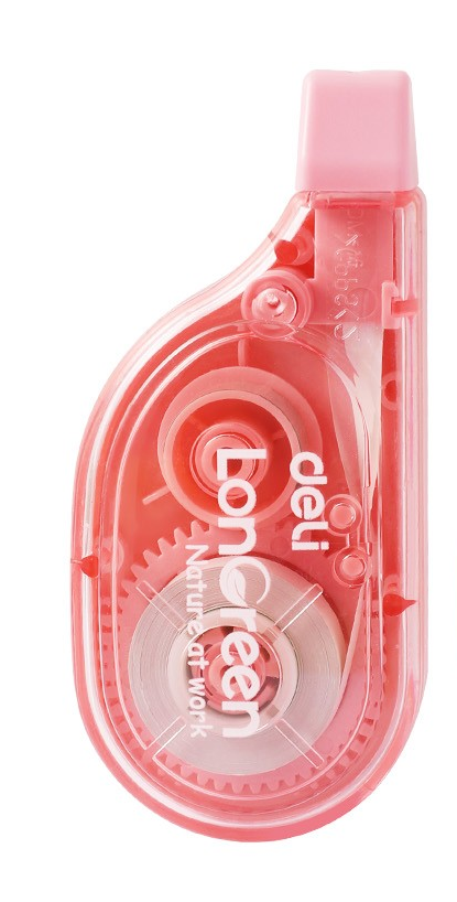 Korekční strojek LONGREEN DELI 5 mm x 6 m ECO růžový