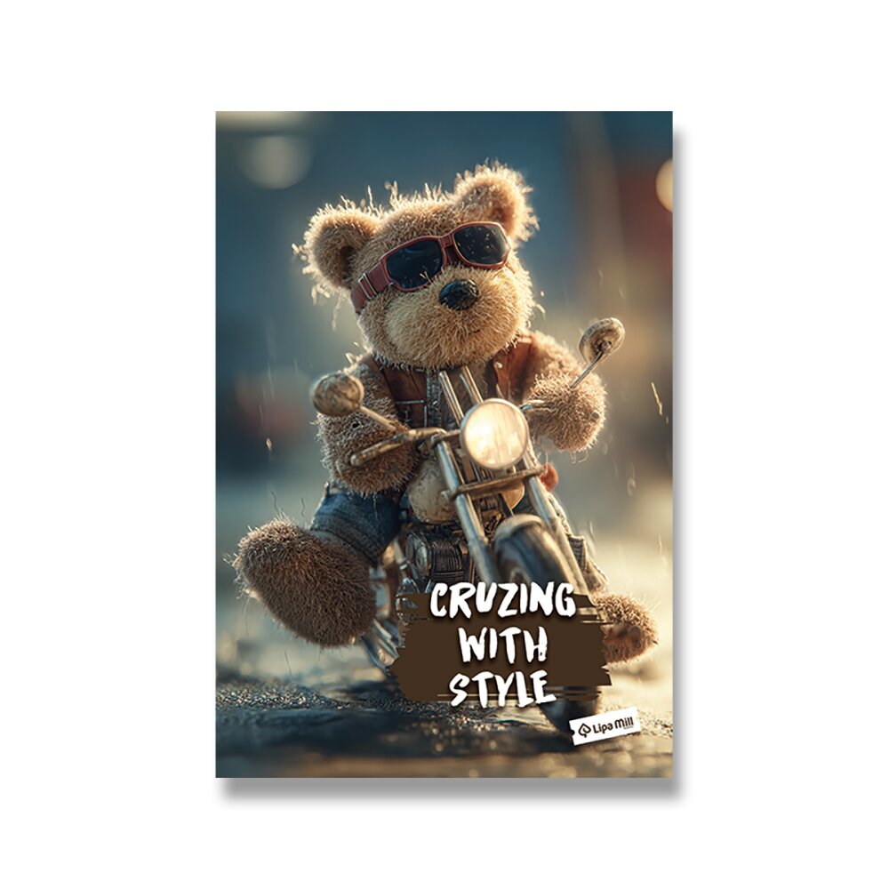 Sešit MAR-MAR Premium Teddy Bear - A4, linkovaný - CRUISING