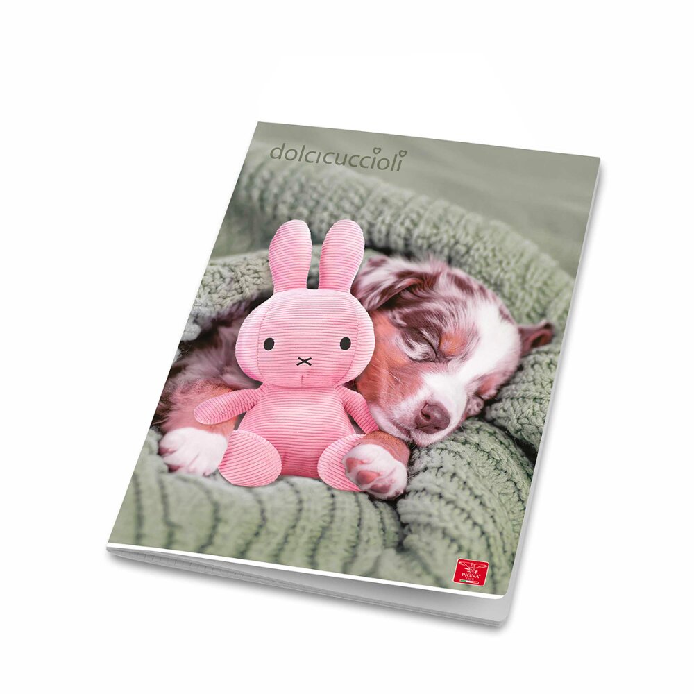 Školní sešit Pigna Dolci Cuccioli - A4, linkovaný, 21 listů Králíček