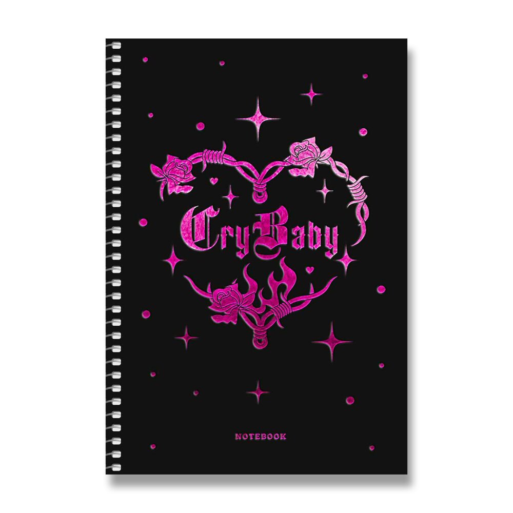 Kroužkový blok Shkolyaryk Fantastic - A5, čtverečkovaný, 80 listů Cry Baby