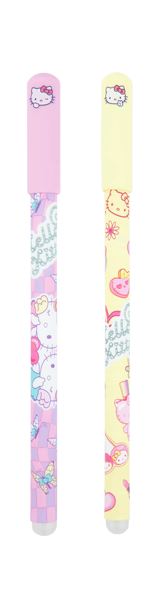 Colorino gumovatelné pero, Hello Kitty, s víčkem, modrá náplň žluté