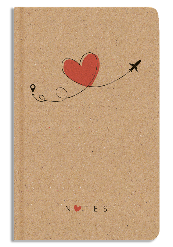 Notes A5 - tečkovaný - KRAFT Letadlo