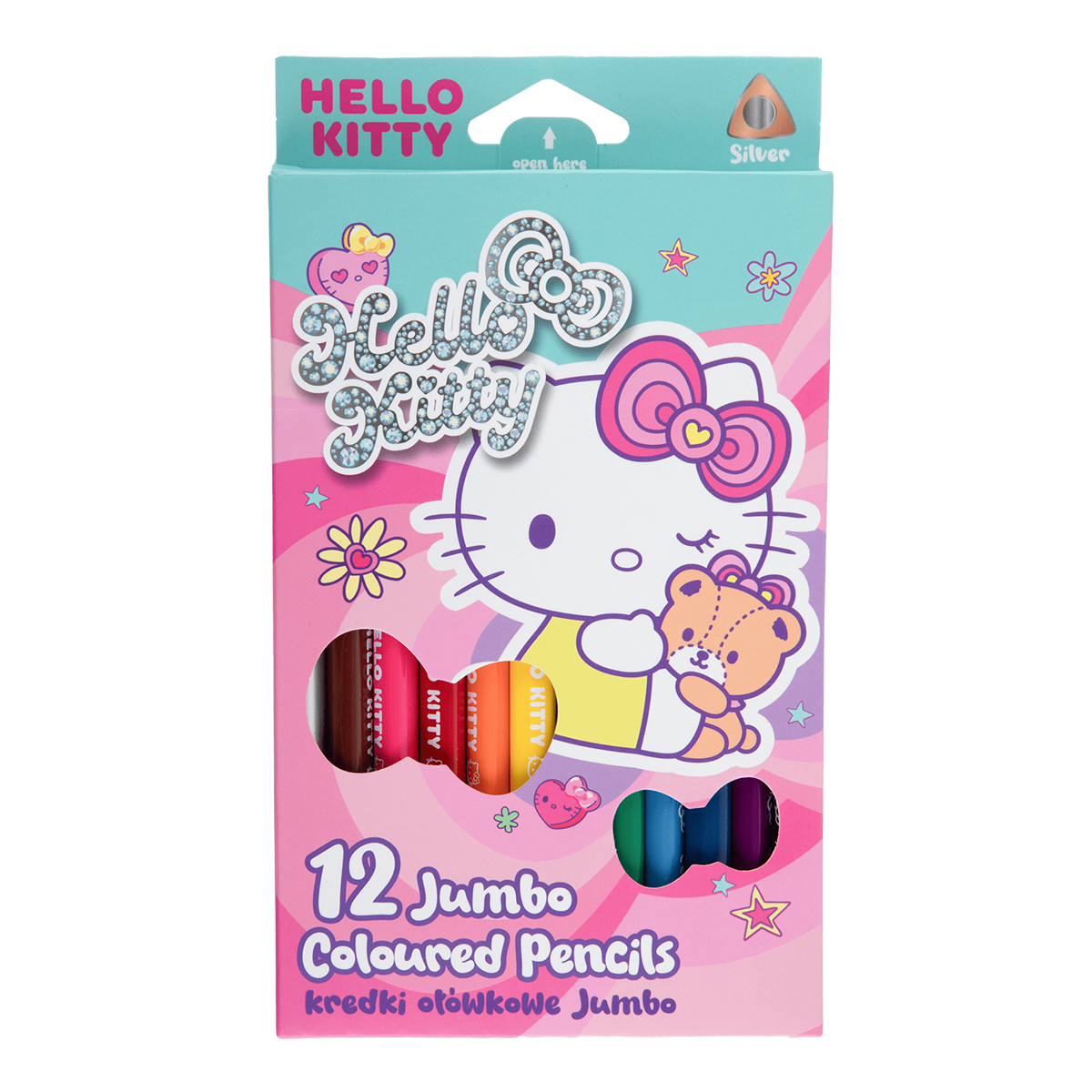 Pastelky trojhranné JUMBO Colorino Hello Kitty 12 barev