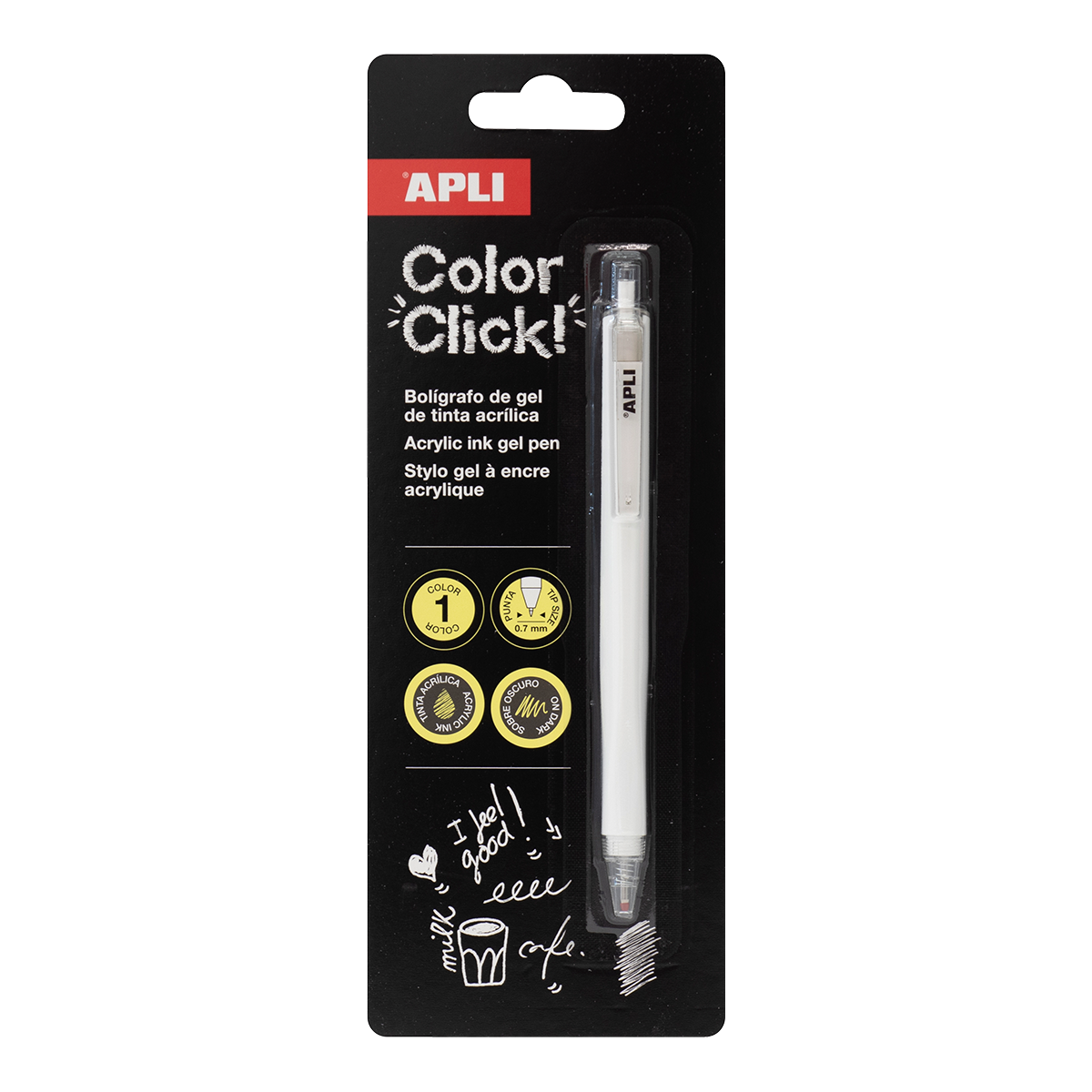 APLI gelový roller - Color Click, 1 ks, blistr