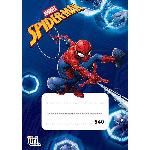 Sešit 540, A5, 40 list, linkovaný Spiderman