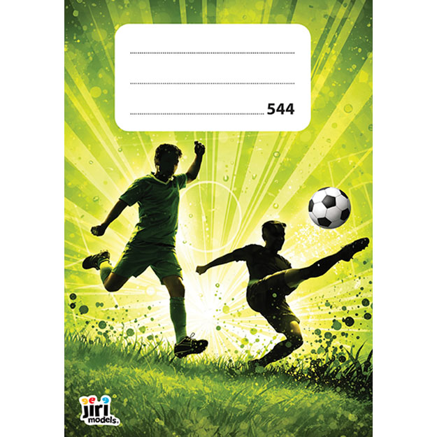 Sešit 544, A5, 40 listů, linkovaný Fotbal