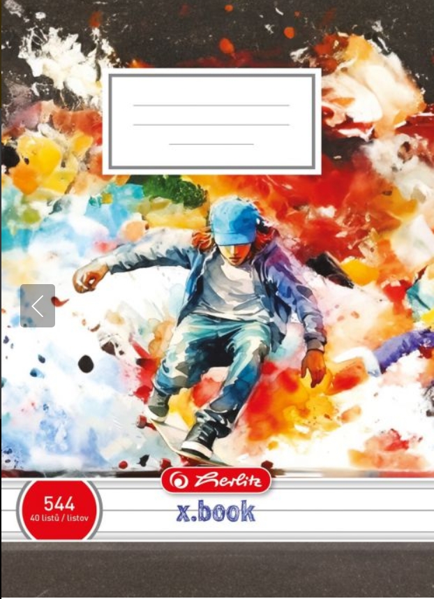 Sešit 544 Herlitz skate