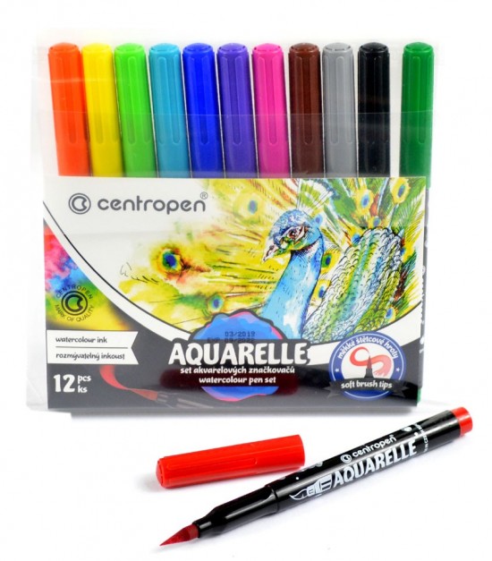 Popisovače Aquarelle 12 ks 8683/12