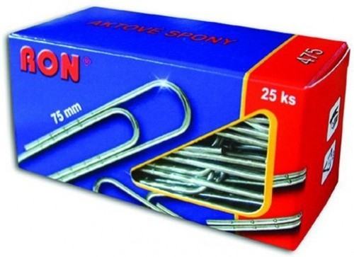 Dopisní spony 475, 75 mm kovové
