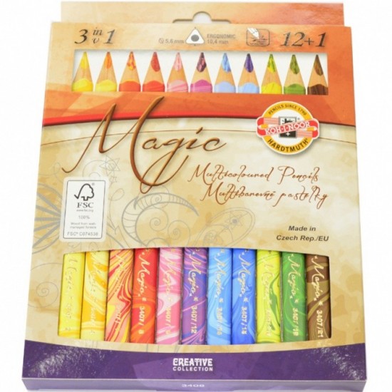 Pastelky Magic 12 ks trojhranné