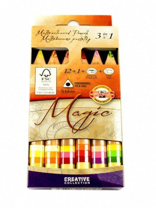 Pastelky Magic 12 ks trojhranné