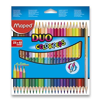 Pastelky Maped DUO - oboustranné 24/48 barev
