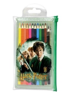 Pastelky v pouzdře 12 ks - Harry Potter