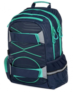 Studentský batoh OXY Sport Pastel Line Green