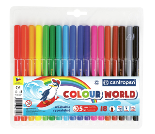 Dětské fixy Centropen - Colour World - 18 ks