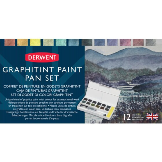 Akvarelové barvy Sada GRAPHITINT PAINT PAN SET - 12 ks
