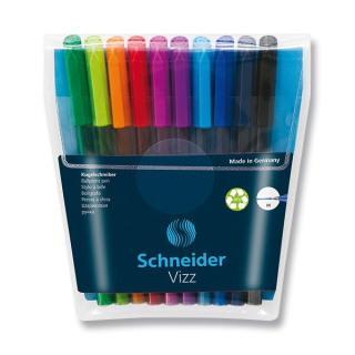 Kuličkové pero Schneider Vizz - sada 10 barev