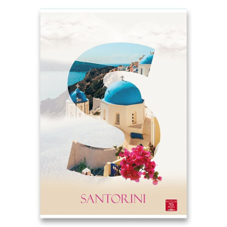 Sešit 444 A4, linkovaný, Pigna Dream Cities Santorini