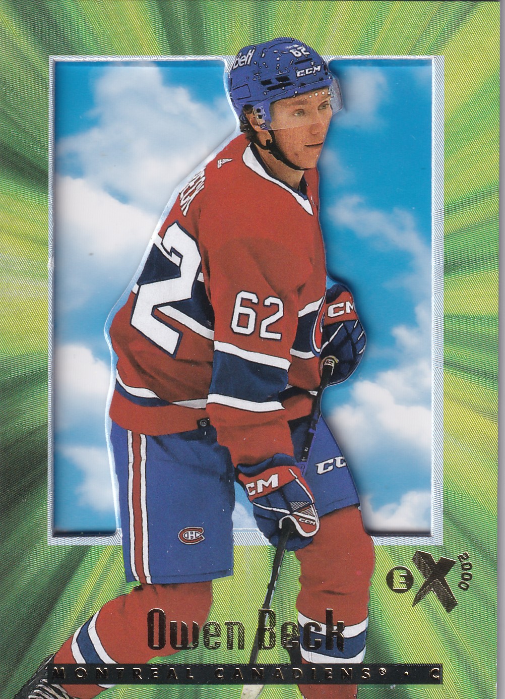 Owen Beck - 2023/24 UD SkyBox E-X 2000 Hockey - #135 RC