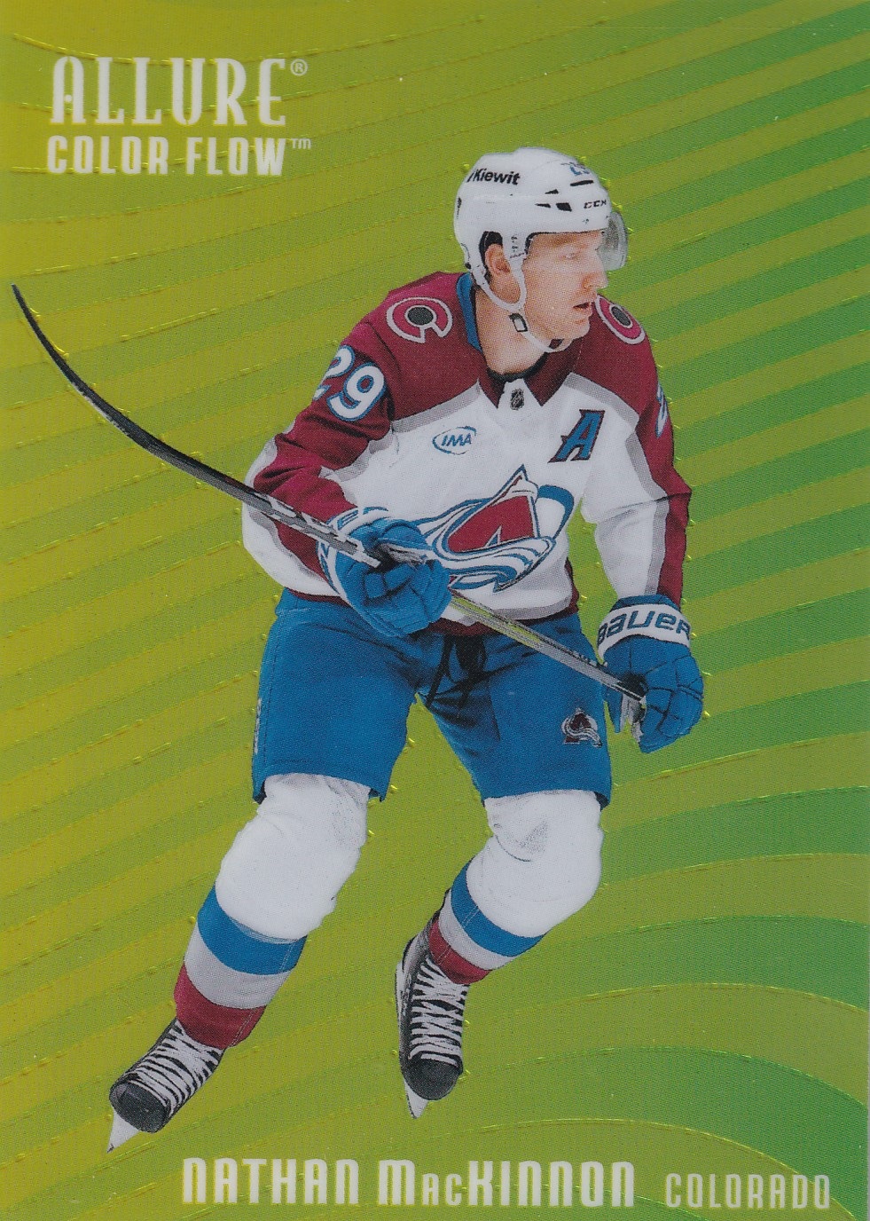 Nathan MacKinnon - 2025/26 UD Allure Hockey Color Flow Yellow-Green Spectrum 99 /99